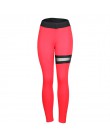 SVOKOR Push Up legginsy kobiety Gothic odzież Fitness Workout Mesh wysokiej talii spodnie kobiet oddychające Patchwork odzież sp