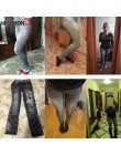 Legginsy do ćwiczeń szary moda w stylu denim Legging kobieta legginsy Trendy Super Deal typ dżinsów Legging dżinsy NQ989354