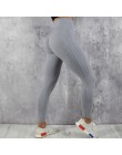 Modne elastyczne sportowe treningowe legginsy damskie dopasowane na siłownię fitness długie obcisłe spodnie z wysokim stanem