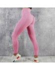 Modne elastyczne sportowe treningowe legginsy damskie dopasowane na siłownię fitness długie obcisłe spodnie z wysokim stanem