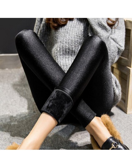 Jesień zima kobiety legginsy na zewnątrz nosić legginsy dziewczyny grubsze Plus kaszmiru Slim był cienkie ciepłe spodnie X-3xl r