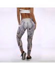 CHRLEISURE Drukowanie fitness legginsy Kobiety Moda Poliester Kostek Spodnie Skóry Węża Push Up Przechowywać Slim Kobiet Legging