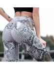 CHRLEISURE Drukowanie fitness legginsy Kobiety Moda Poliester Kostek Spodnie Skóry Węża Push Up Przechowywać Slim Kobiet Legging