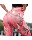 CHRLEISURE Drukowanie fitness legginsy Kobiety Moda Poliester Kostek Spodnie Skóry Węża Push Up Przechowywać Slim Kobiet Legging