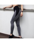 CHRLEISURE kobiety Fitness Legging wysokiej talii Push Up kobiety legginsy Femme Patchwork poliester legginsy Feminina