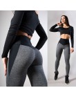 CHRLEISURE kobiety Fitness Legging wysokiej talii Push Up kobiety legginsy Femme Patchwork poliester legginsy Feminina