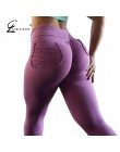 CHRLEISURE Sexy Push Up fitness legginsy spodnie damskie wysokiej talii sportowe legginsy Workout legginsy w cukierkowym kolorze