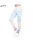 Zohra marka Hot sprzedaż legginsy Mandala mięta drukuj Fitness legging wysoka elastyczność legginsy leginsy spodnie do spodni dl