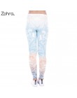 Zohra marka Hot sprzedaż legginsy Mandala mięta drukuj Fitness legging wysoka elastyczność legginsy leginsy spodnie do spodni dl