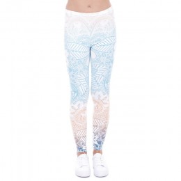 Zohra marka Hot sprzedaż legginsy Mandala mięta drukuj Fitness legging wysoka elastyczność legginsy leginsy spodnie do spodni dl