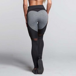 Modne dopasowane legginsy damskie z wysokim stanem na siłownie fitness długie elastyczne spodnie wyszczuplające