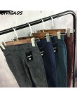 BIVIGAOS kobiety mody na co dzień Slim Stretch Denim Jeans legginsy Jeggings ołówek spodnie cienkie Skinny legginsy dżinsy odzie