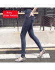 BIVIGAOS kobiety mody na co dzień Slim Stretch Denim Jeans legginsy Jeggings ołówek spodnie cienkie Skinny legginsy dżinsy odzie