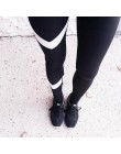 ZSIIBO damskie sportowe legginsy czarny drukuj treningowe damskie legginsy do fitnessu szczupła Jeggings Wicking Force ubrania d