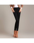 Kobiet wysokiej talii elastyczne legginsy Vintage rozmiar Plus szczupła długie spodnie Sexy Bodycon legginsy biuro na co dzień o