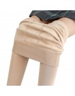 NORMOV S-3XL Plus rozmiar ciepłe zimowe legginsy kobiety ciepłe aksamitne spodnie legginsy wysoka talia grube Legging spodnie zi