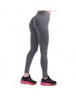 CHRLEISURE kobiet Fitness legginsy w kształcie litery V Legging Patchwork legginsy Fitness spodnie damskie Slim treningu Jegging