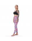 KYKU marka Unicorn legginsy damskie legginsy Fitness Legging seksowne spodnie wysoka talia Push Up błyszczące 3d drukowane Rainb