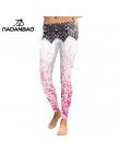 NADANBAO 2019 kobiet legginsy Mandala kwiat Digital Print Slim różowy kobieta Fitness legginsy Workout Plus Size wysokiej talii 