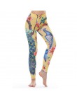 KYKU marka Unicorn legginsy damskie legginsy Fitness Legging seksowne spodnie wysoka talia Push Up błyszczące 3d drukowane Rainb