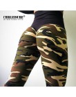 CHRLEISURE Push Up Camo drukowane legginsy kobiety poliester 4 kolory wysokiej talia Legging komfortowy trening dziewczyna Leggi