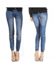 Wygodne spodnie obcisłe Denim legginsy kobiety moda Sexy kobiety Jean Skinny legginsy rozciągliwe legginsy