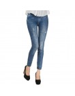 Wygodne spodnie obcisłe Denim legginsy kobiety moda Sexy kobiety Jean Skinny legginsy rozciągliwe legginsy