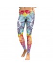 NADANBAO 2019 kobiet legginsy Mandala kwiat Digital Print Slim różowy kobieta Fitness legginsy Workout Plus Size wysokiej talii 