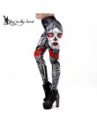 [You're My Secret] 2019 nowe legginsy Halloween cukrowa czaszka legginsy dla kobiet dziewczyna Rose drukuj fantastyczne treningu