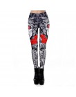 [You're My Secret] 2019 nowe legginsy Halloween cukrowa czaszka legginsy dla kobiet dziewczyna Rose drukuj fantastyczne treningu