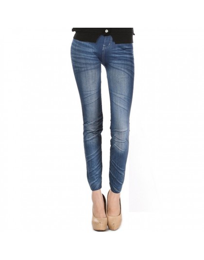 Wygodne spodnie obcisłe Denim legginsy kobiety moda Sexy kobiety Jean Skinny legginsy rozciągliwe legginsy