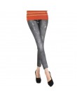 Wygodne spodnie obcisłe Denim legginsy kobiety moda Sexy kobiety Jean Skinny legginsy rozciągliwe legginsy