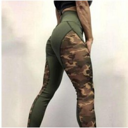 CHRLEISURE Push Up Camo drukowane legginsy kobiety poliester 4 kolory wysokiej talia Legging komfortowy trening dziewczyna Leggi