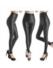 YGYEEG ze sztucznej skóry legginsy z wysokim stanem nowa moda damska Sexy Skinny wysoka elastyczność legginsy spodnie S/M/L/ XL/