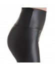 YGYEEG ze sztucznej skóry legginsy z wysokim stanem nowa moda damska Sexy Skinny wysoka elastyczność legginsy spodnie S/M/L/ XL/