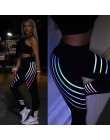 Kaminsky nowa kobieta fitness legginsy światła wysokiej elastyczna połysk legginsy treningu Slim Fit spodnie damskie czarne spod