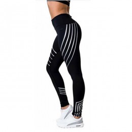 Kaminsky nowa kobieta fitness legginsy światła wysokiej elastyczna połysk legginsy treningu Slim Fit spodnie damskie czarne spod