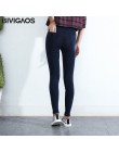 BIVIGAOS kobiety Jeans legginsy dorywczo mody Skinny Slim myte Jeggings cienki wysoki elastyczny Denim Legging ołówek spodnie dl