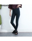 BIVIGAOS kobiety Jeans legginsy dorywczo mody Skinny Slim myte Jeggings cienki wysoki elastyczny Denim Legging ołówek spodnie dl