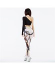 Hot nowość! Jakość Hero kobiety drukowane legginsy kobiety Push Up Fitness Legging sportowe szczupła Jeggings wysoka elastyczna 