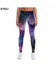 KYKU marka nowy 3D drukuj Galaxy legginsy Fitness legginsy Gothic moda Slim Sexy legginsy kobiety legginsy Push Up kobieta spodn