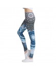 Kobiety fitness legginsy moda Legging Aztec Round Ombre druk legginsy kobiece leginsy seksowne spodnie wysokiej talii spodnie