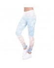 Kobiety fitness legginsy moda Legging Aztec Round Ombre druk legginsy kobiece leginsy seksowne spodnie wysokiej talii spodnie