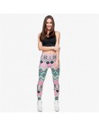 Kobiety fitness legginsy moda Legging Aztec Round Ombre druk legginsy kobiece leginsy seksowne spodnie wysokiej talii spodnie