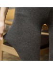 Na co dzień zagęścić bawełniane legginsy kobiety jesień nowa moda Fitness Slim Fit kostki długość legginsy etykiety elastyczne s