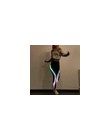 Hot moda Rainbow odblaskowe legginsy kobiet treningu fitness legginsy spodnie damskie odzież sportowa blask w ciemności ubrania 