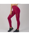 CHRLEISURE kobiety wysoka talia Push Up legginsy Hollow Fitness legginsy Workout Legging dla kobiet na co dzień Jeggings 4 kolor