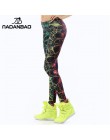 NADANBAO wholelsales nowe mody kobiet legginsy 3D drukowane kolor leginsy fluorescencji rentgenowskiej legginsy spodnie legging 