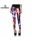 NADANBAO wholelsales nowe mody kobiet legginsy 3D drukowane kolor leginsy fluorescencji rentgenowskiej legginsy spodnie legging 