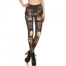 [You're My Secret] Fashion Design Steampunk kobiety spodnie Star Wars legginsy wysoka talia biegów mechaniczna 3d druku legginsy